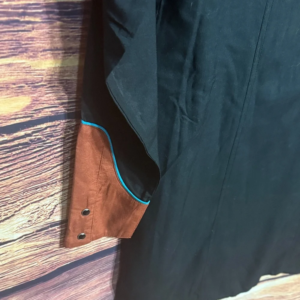 Panhandle Slim Black and Brown Western Shirt - Picture 4 of 6